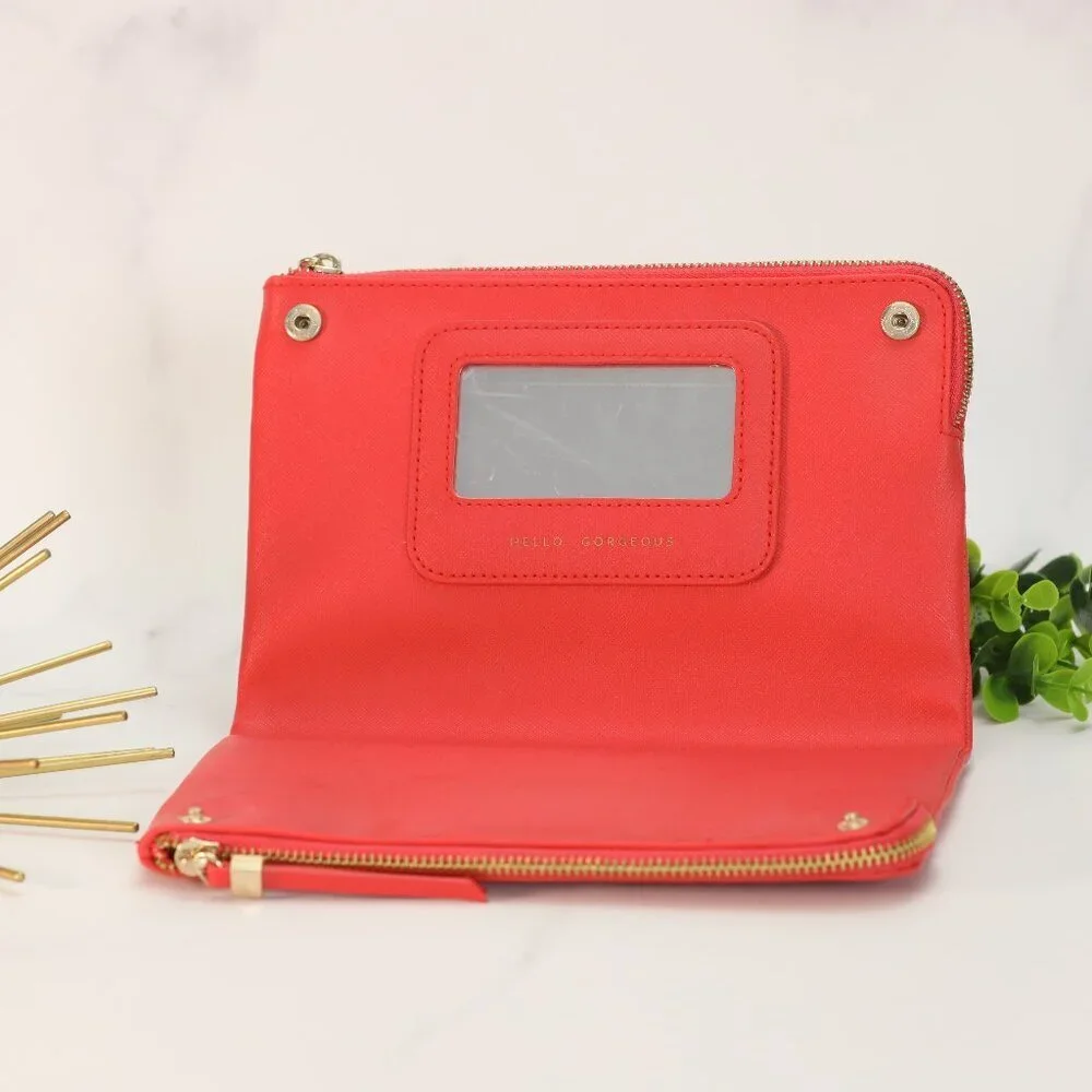 Stella + Dot Coral Clutch